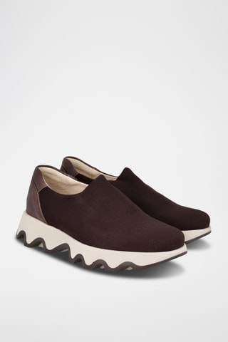 Platform Slip-ons Ola - Donkerbruin