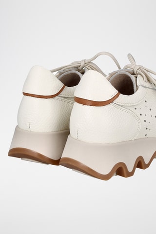 Leren Platform Sneakers Ola - Beige
