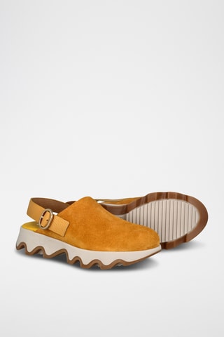 Leren Clogs Td Ola Beig - Geel