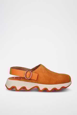 Leren Clogs Td Ola Beig - Oranje