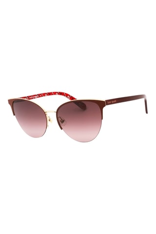 Lunettes de soleil femme - Catégorie 3 - Bordeaux et doré - Kate Spade