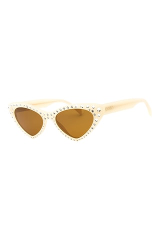 Lunettes de soleil femme - Catégorie 3 - Beige - Moschino