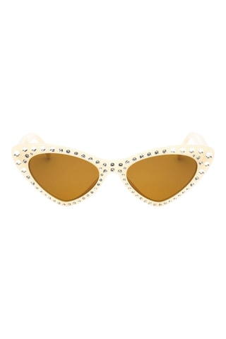 Lunettes de soleil femme - Catégorie 3 - Beige - Moschino