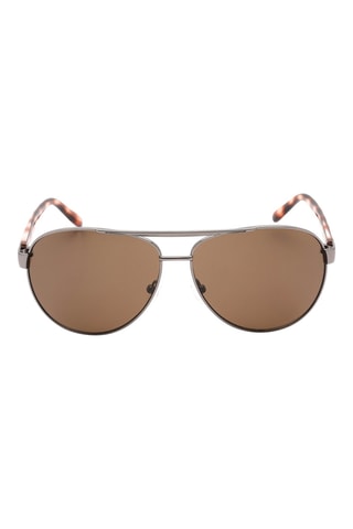 Lunettes de soleil femme - Catégorie 3 - Argenté et marron - Calvin Klein