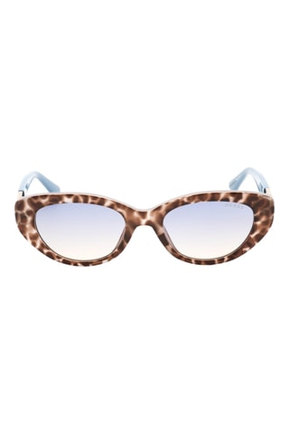 Lunettes de soleil femme - Catégorie 3 - Marron et ciel - Guess