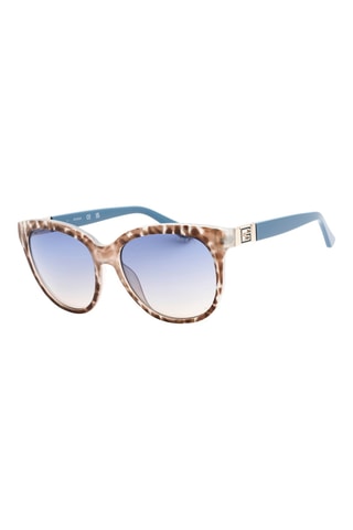 Lunettes de soleil femme - Catégorie 3 - Marron et ciel - Guess
