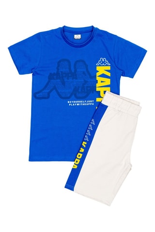 T-shirt et short - Bleu cobalt et blanc