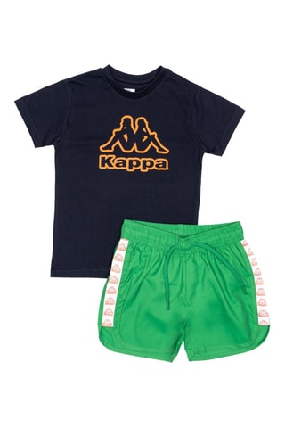 T-shirt et short - Bleu marine et vert foncé