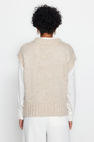 Camisola sem mangas - Bege