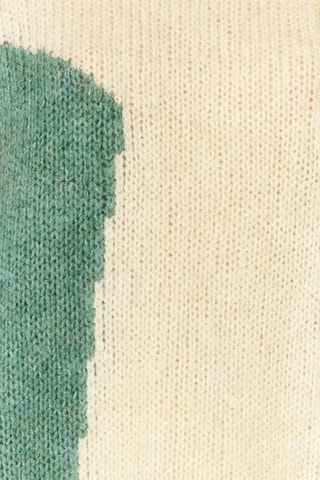 Camisola Bege e verde-água