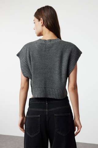Camisola sem mangas - Antracite