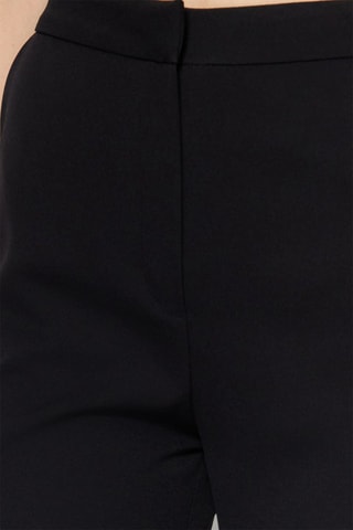 Calças wide legs cintura subida Preto