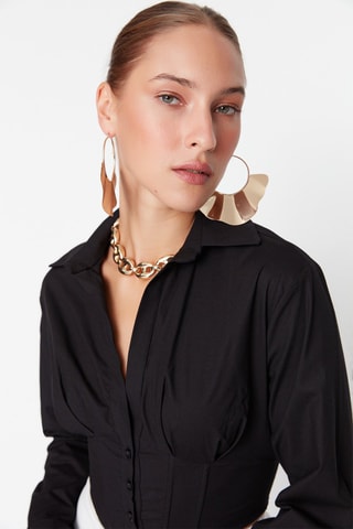 Crop top Preto