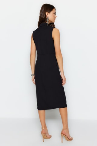 Vestido direito Preto
