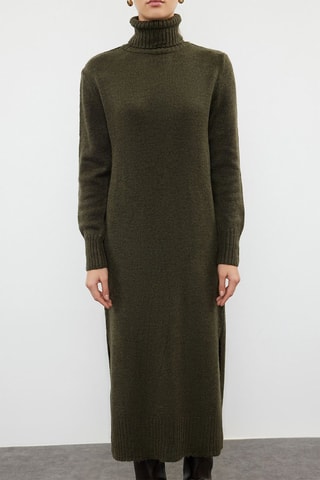 Vestido-camisola - Caqui