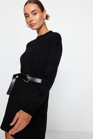 Vestido-camisola Preto