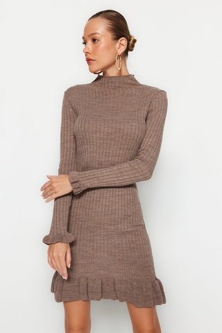 Vestido-camisola - Bege
