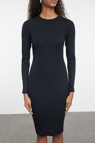 Vestido justo - Preto
