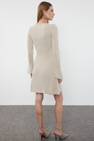 Vestido-camisola - Bege