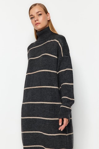 Vestido-camisola - Antracite
