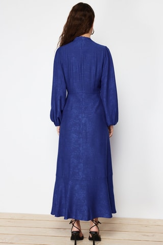 Vestido comprido - Azul-marinho