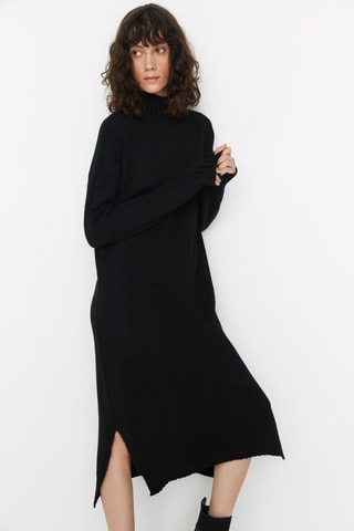Vestido-camisola Preto
