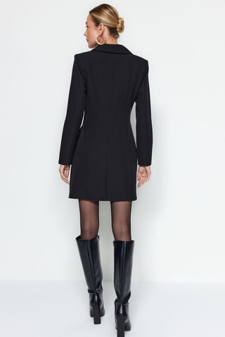 Vestido traçado - Preto