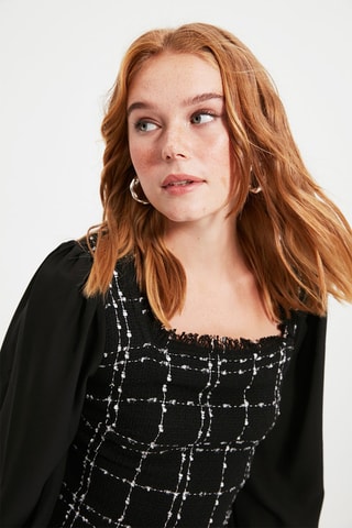 Vestido trapézio Preto