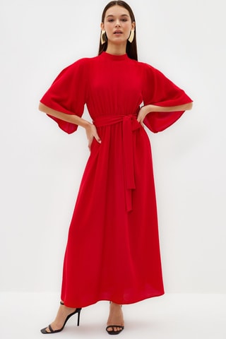 Vestido comprido - Coral