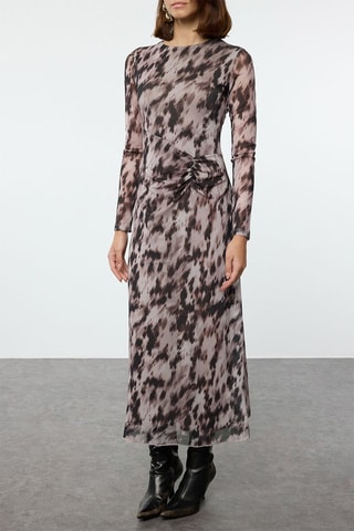 Vestido comprido - Castanho