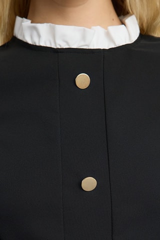 Vestido trapézio - Preto