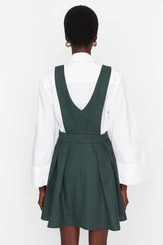 Vestido estilo patinadora Caqui
