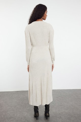 Vestido-camisola - Bege
