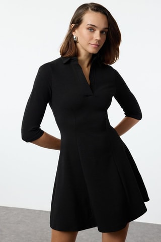 Vestido estilo patinadora - Preto
