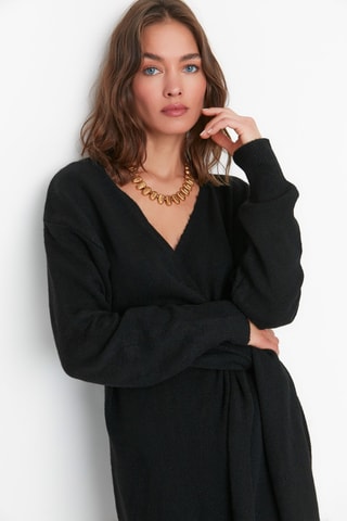 Vestido-camisola Preto