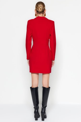 Vestido traçado - Vermelho