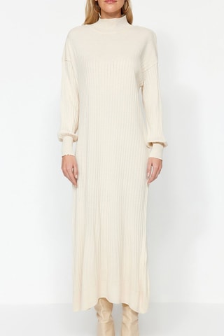 Vestido comprido - Creme