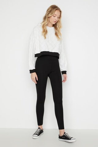 Leggings de cintura subida Preto