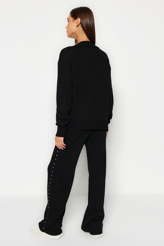 Camisola e calças - Preto