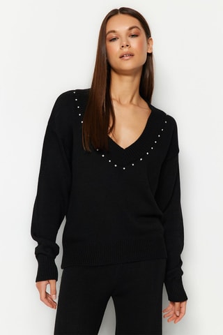 Camisola e calças - Preto