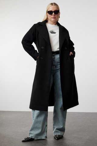 Sobretudo oversize - Preto
