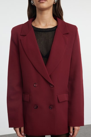 Blazer regular - Bordô