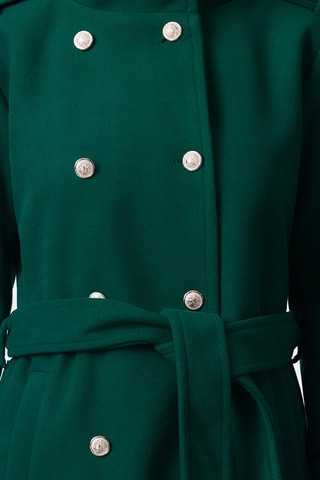 Sobretudo regular - Verde-esmeralda