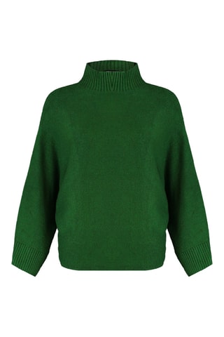 Camisola oversize - Verde-escuro