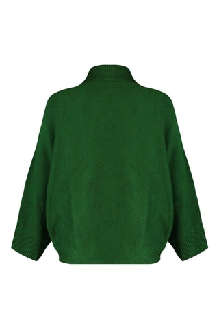 Camisola oversize - Verde-escuro