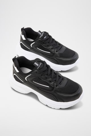 Sapatilhas com plataforma - Preto