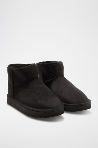 Botins forrados em nobuck - Preto