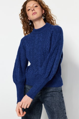 Camisola regular - Azul
