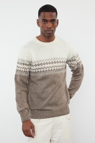 Camisola slim - Bege