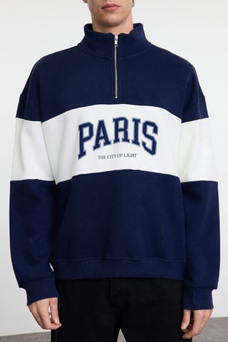 Sweat oversize - Azul-marinho